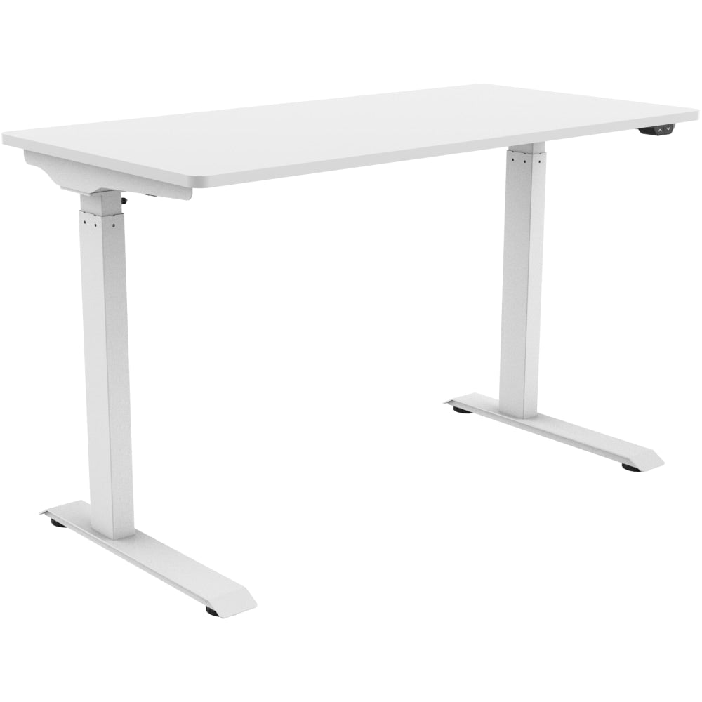 FlexiSpot Vici Electric 48inW Quick-Install Height-Adjustable Desk, White