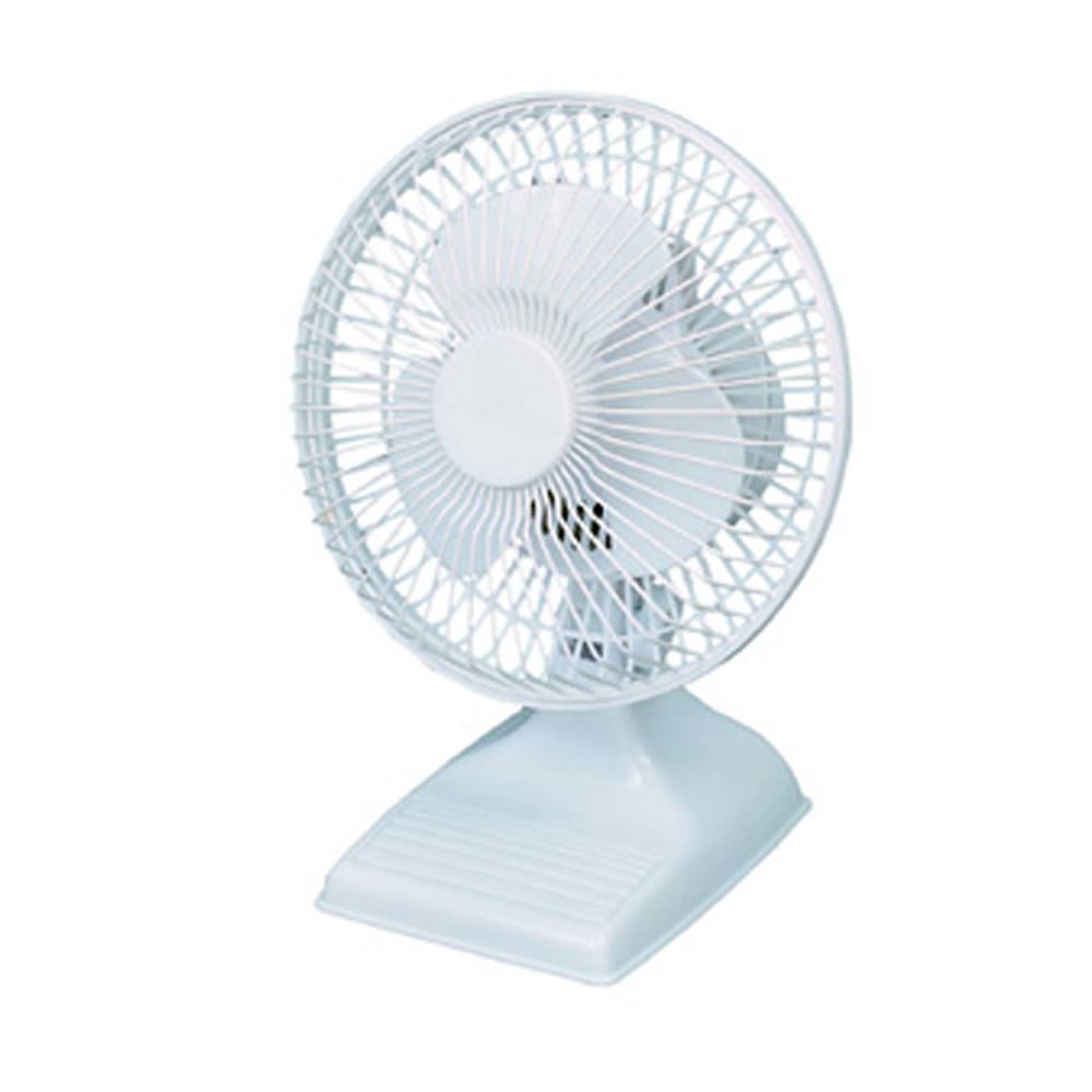 Optimus Personal Table Fan, 9inH x 6inW x 6inD, White