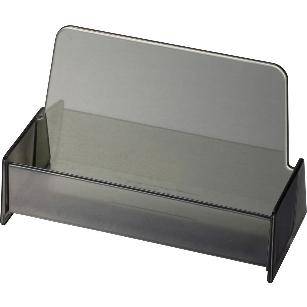 OIC Broad Base Business Card Holder, Smoke