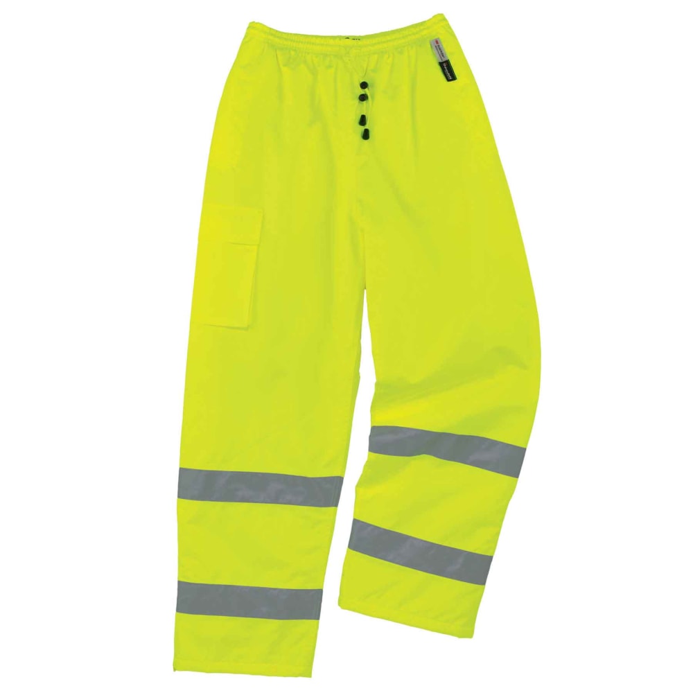 Ergodyne GloWear 8925 Class E Polyester Thermal Pants, 3X, Lime