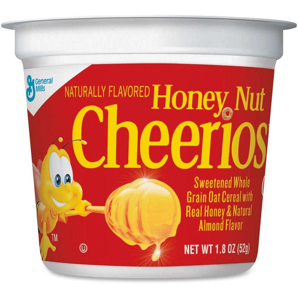 Honey Nut Cheerios Cereal-In-A-Cup, 1.83 Oz, Pack Of 6