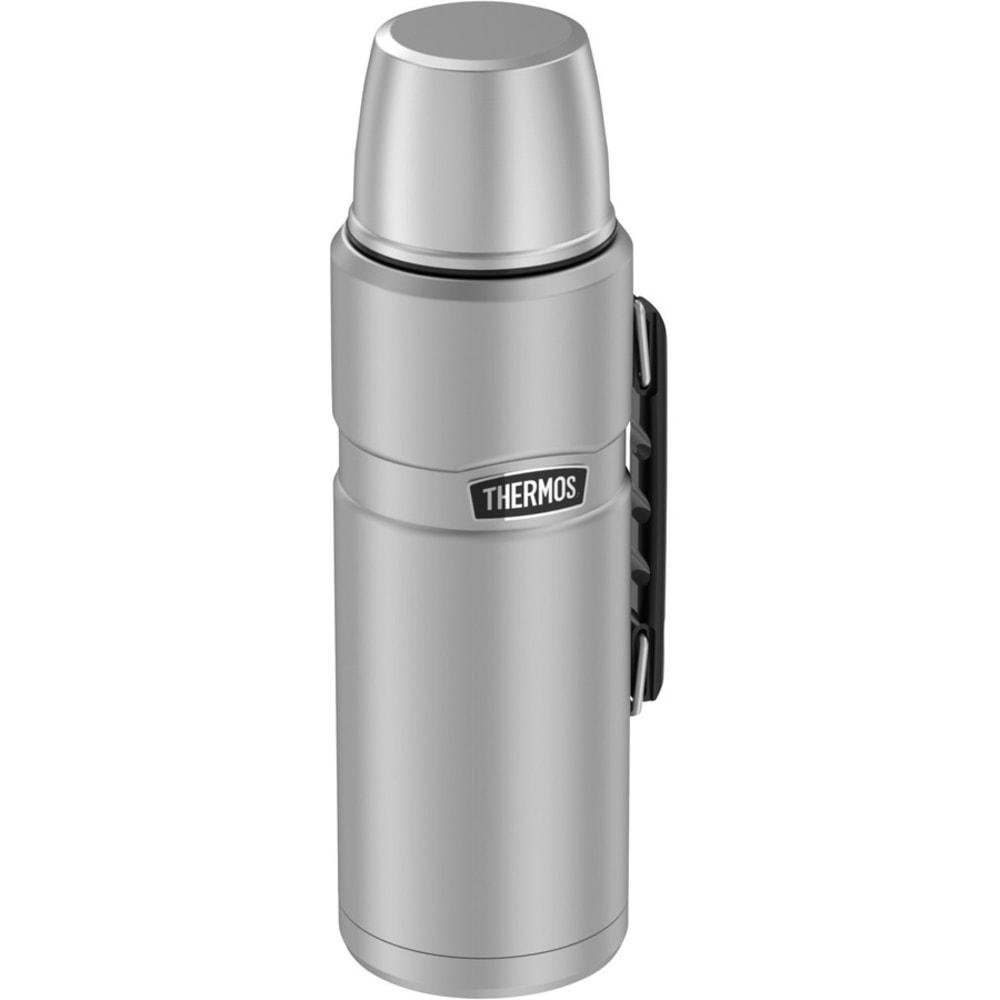 Thermos Stainless King Beverage Bottle 2.0 L - 2.1 quart (2 L) - Vacuum - Silver, Matte Stainless Steel