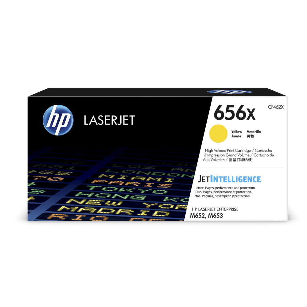 HP 656X Yellow High Yield Toner Cartridge, CF462X