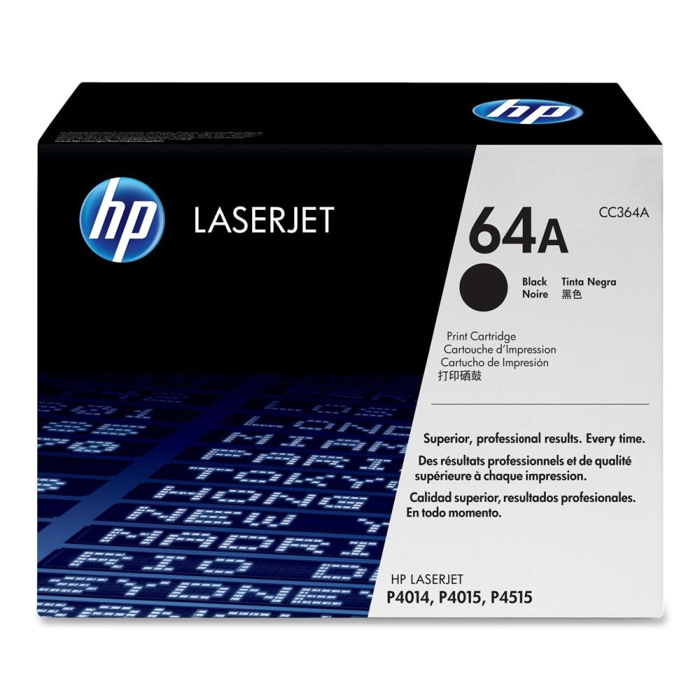 HP 64A Black Toner Cartridge, CC364AG