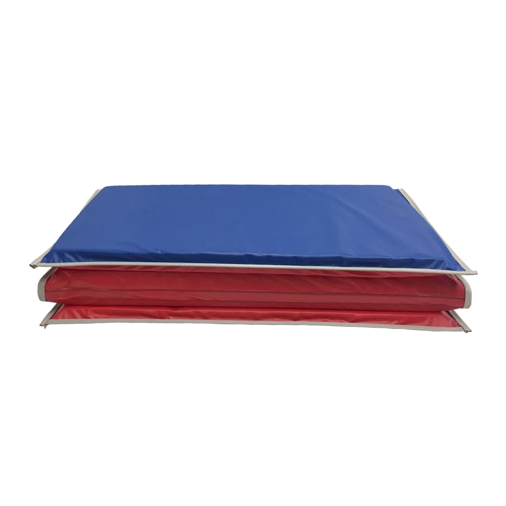 KinderMats Basic KinderMat, 1inH x 45inW x 19inD, Red/Blue/Gray, Pack Of 2 Mats