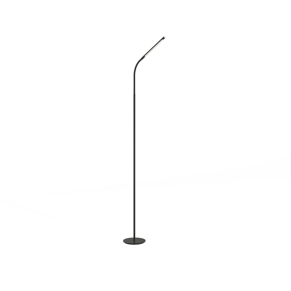 Safco Resi LED Floor Lamp, 60inH, Black