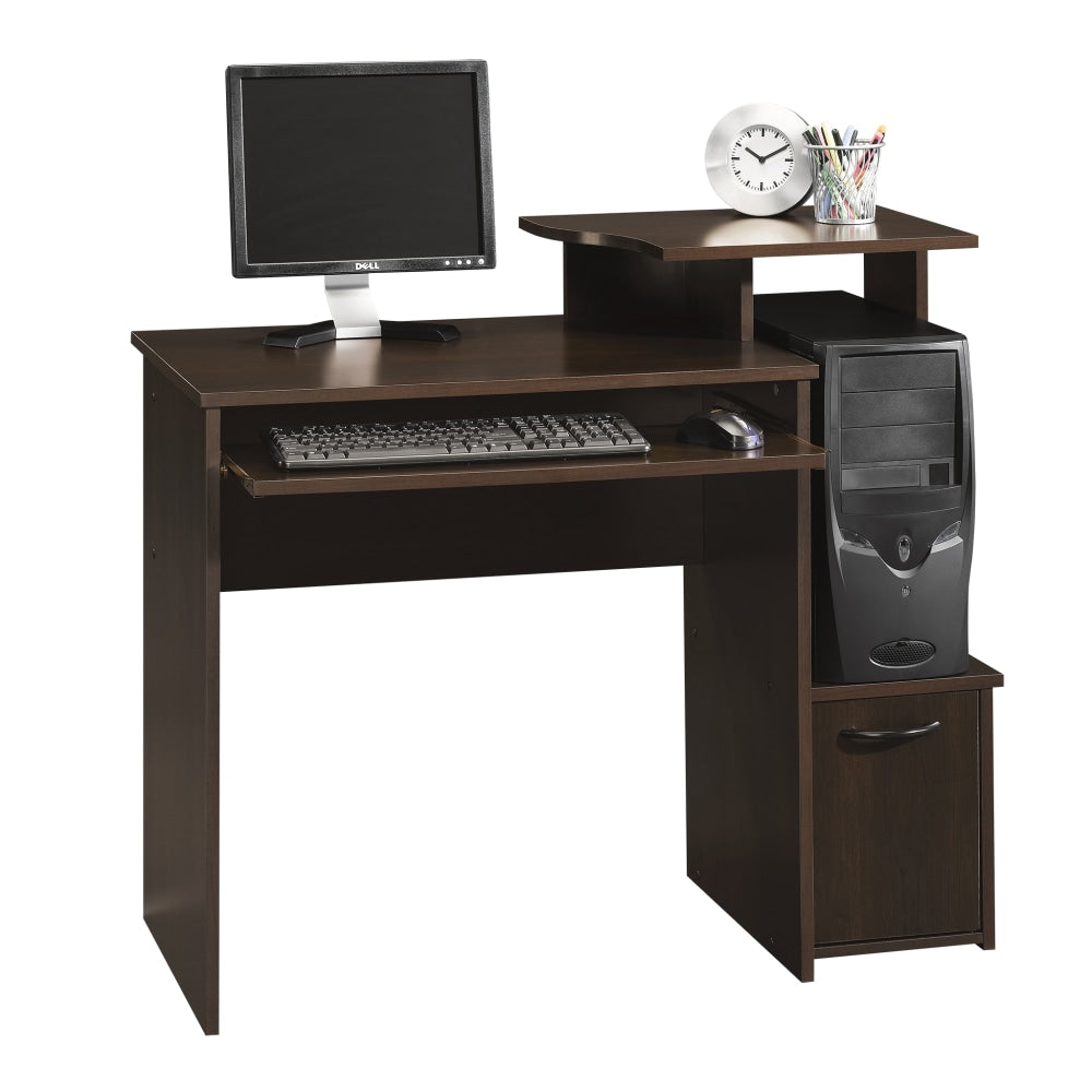 Sauder Beginnings 40inW Computer Desk, Cinnamon Cherry