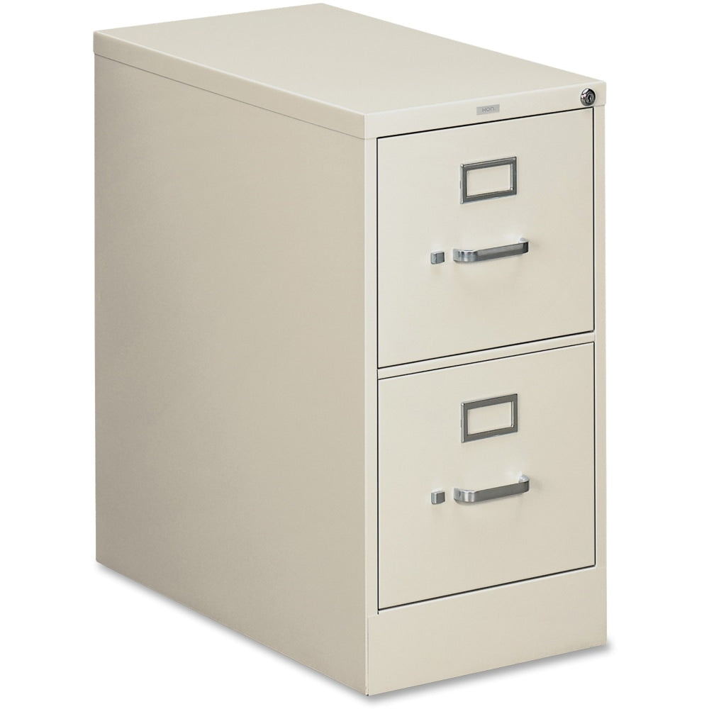 HON 310 26-1/2inD Vertical 2-Drawer Letter-Size File Cabinet, Light Gray