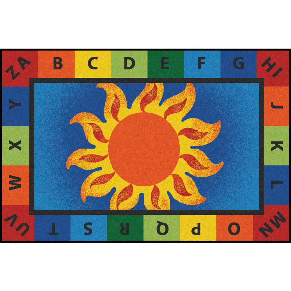 Carpets for Kids KID$Value Rugs Alphabet Sunny Day Activity Rug, 4ft x 6ft , Multicolor