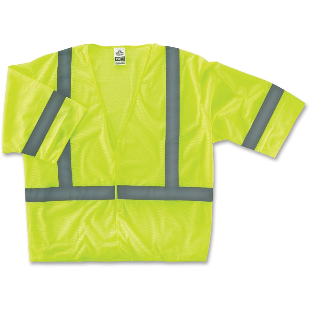 Ergodyne GloWear Safety Vest, 8310HL Economy Type-R Class 3, Small/Medium, Lime