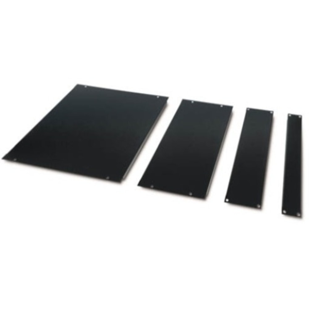 APC Blanking Panel Kit 19in Black - Black - 15U Rack Height - 1 Pack - 3.5in Height - 19in Width - 16in Depth