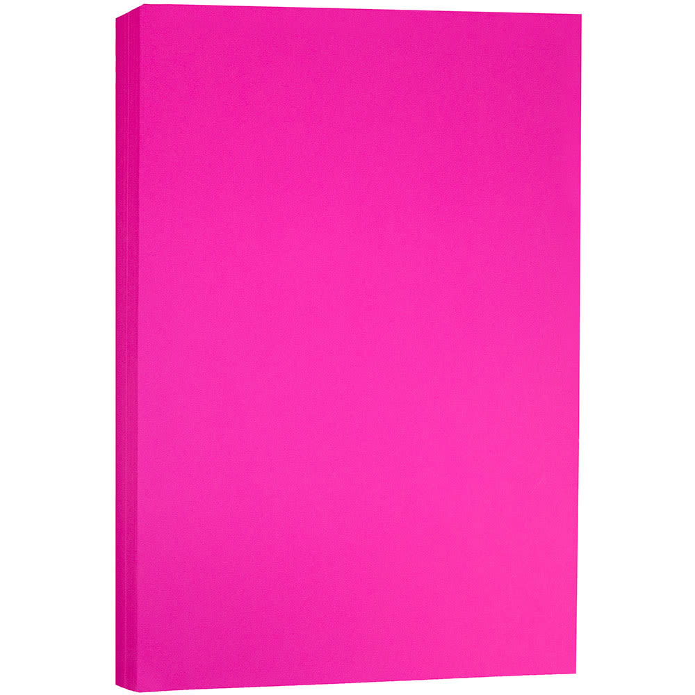 JAM Paper Card Stock, Fuchsia, Ledger (11in x 17in), 65 Lb, 30% Recycled, Pack Of 50