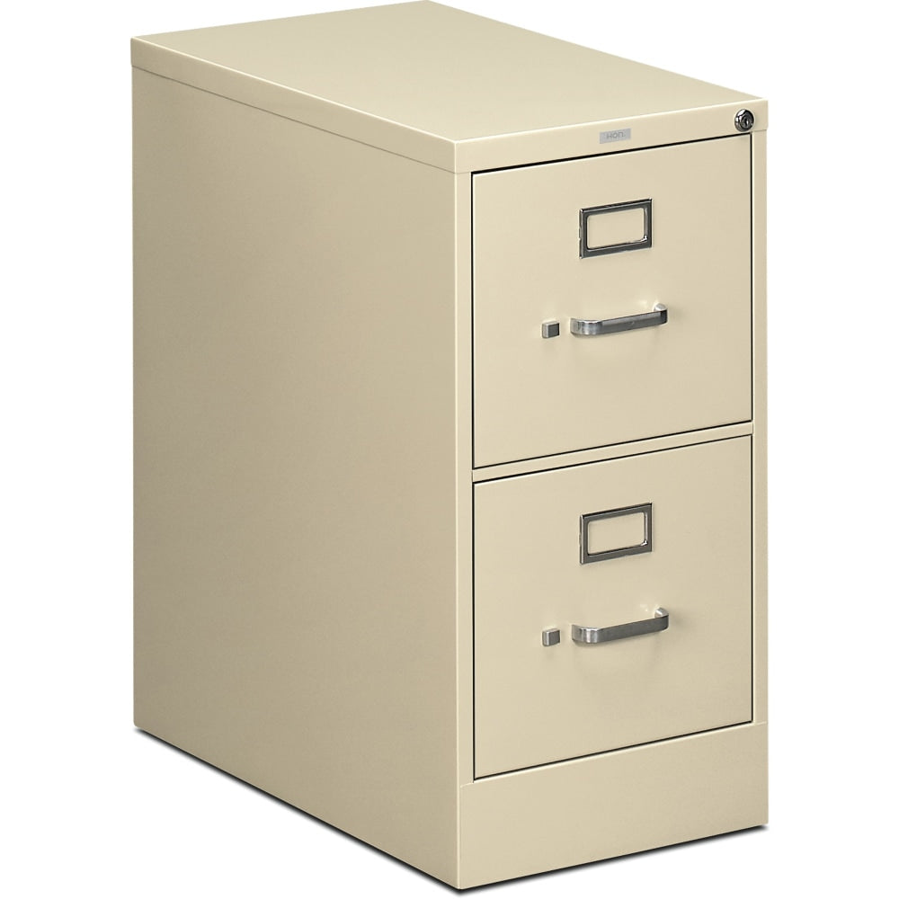 HON 510 25inD Vertical 2-Drawer File Cabinet, Putty