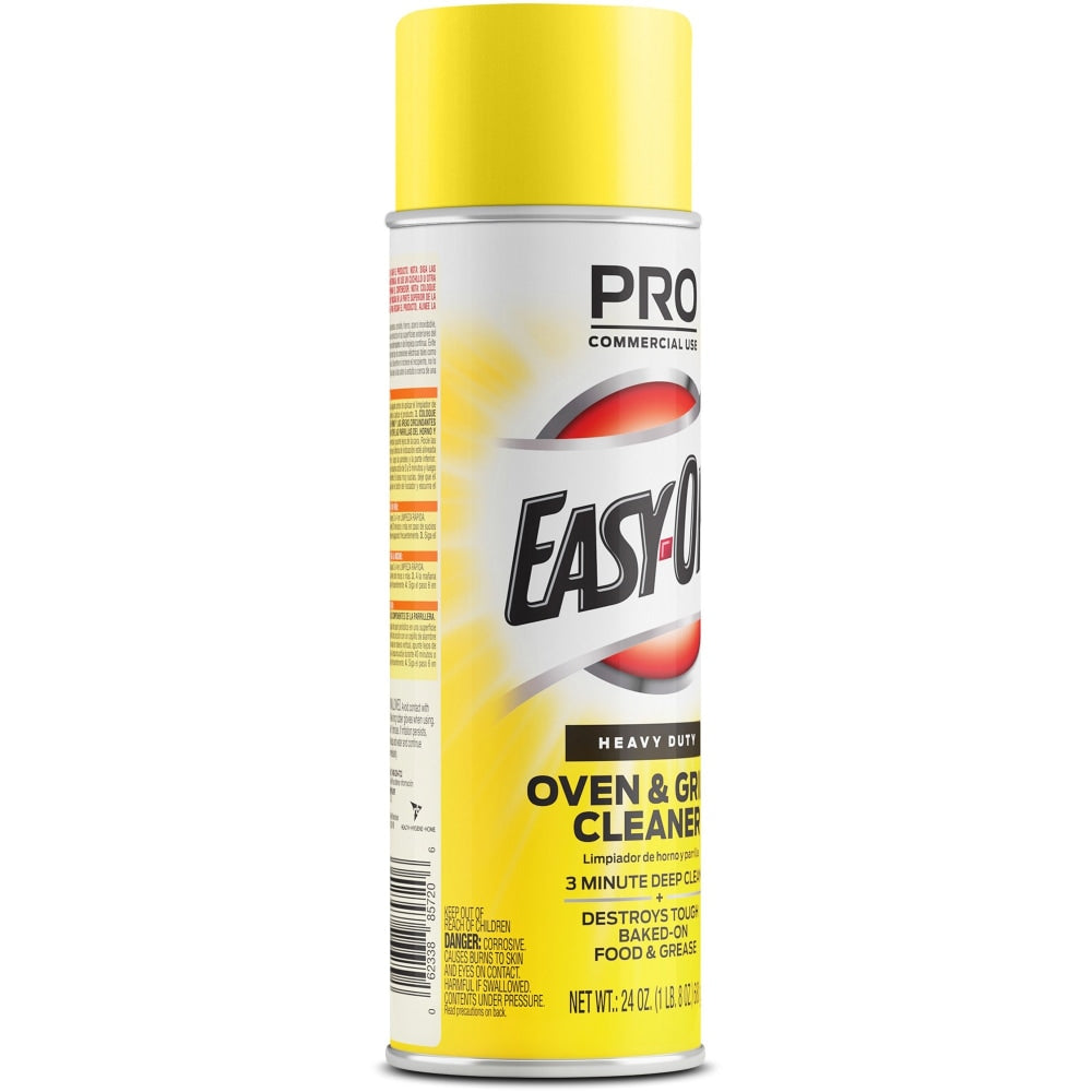 Professional Easy-Off Heavy Duty Oven & Grill Cleaner - Ready-To-Use - 24 fl oz (0.8 quart) - Lemon Floral ScentAerosol Spray Can - 1 Each - White