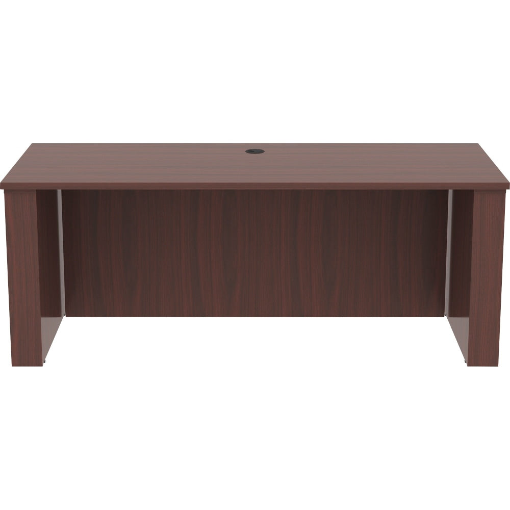 Lorell Essentials Sit-to-Stand 72inW Desk Shell, Mahogany