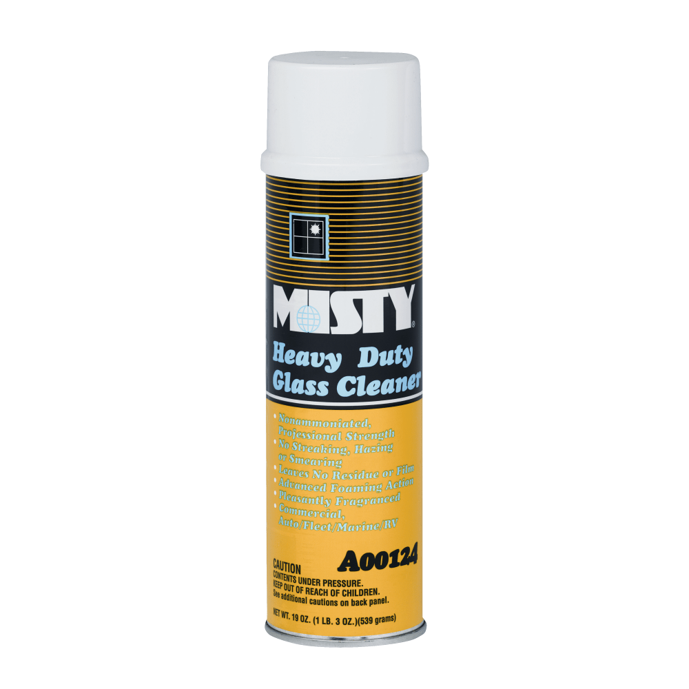 Amrep Misty Heavy-Duty Glass Cleaner Aerosol Spray, Fruit Scent, 20 Oz Can, Case Of 12