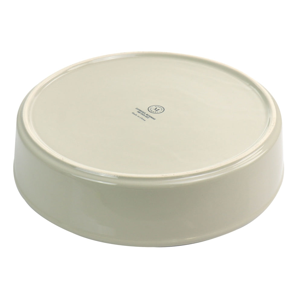 Martha Stewart Stoneware Pie Pan, 2-1/2inH x 10-1/4inW x 10-1/4inD, Beige