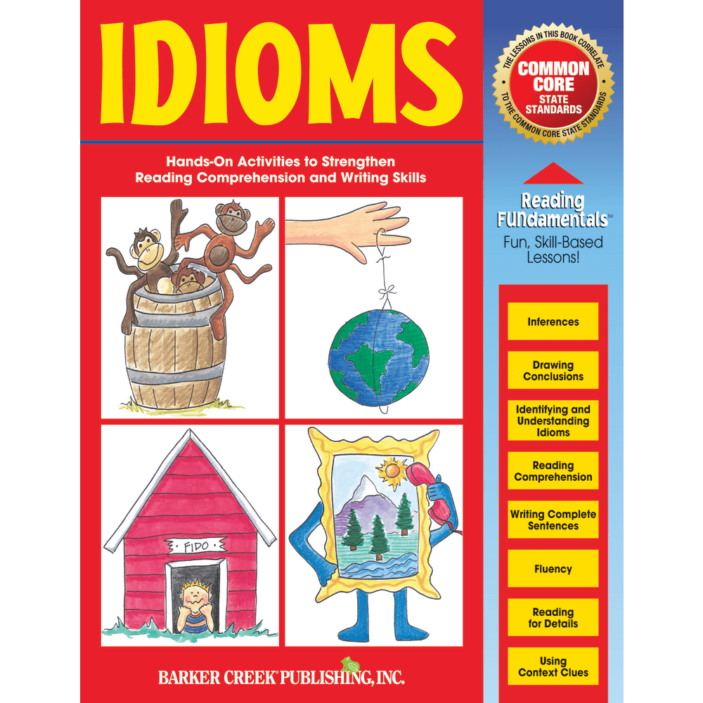 Barker Creek Grammar Activity Book, Idioms, Grades 1 To College