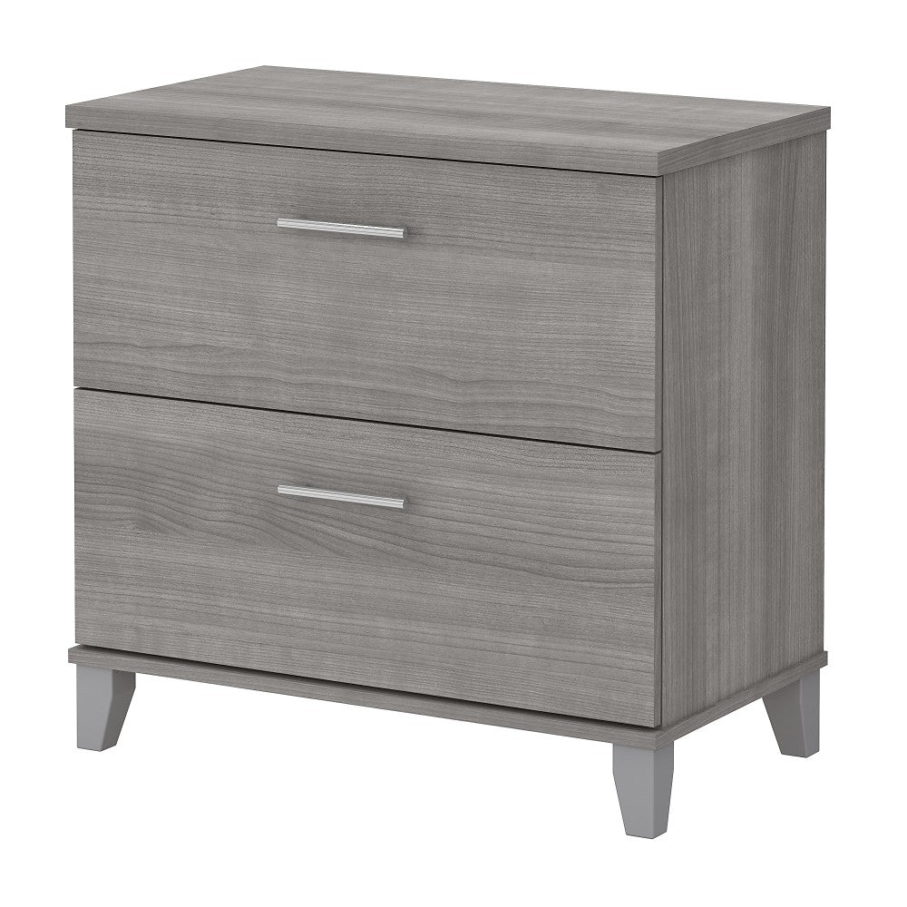 Bush Business Furniture Somerset 29-3/4inW x 16-11/16inD Lateral 2-Drawer File Cabinet, Platinum Gray, Standard Delivery