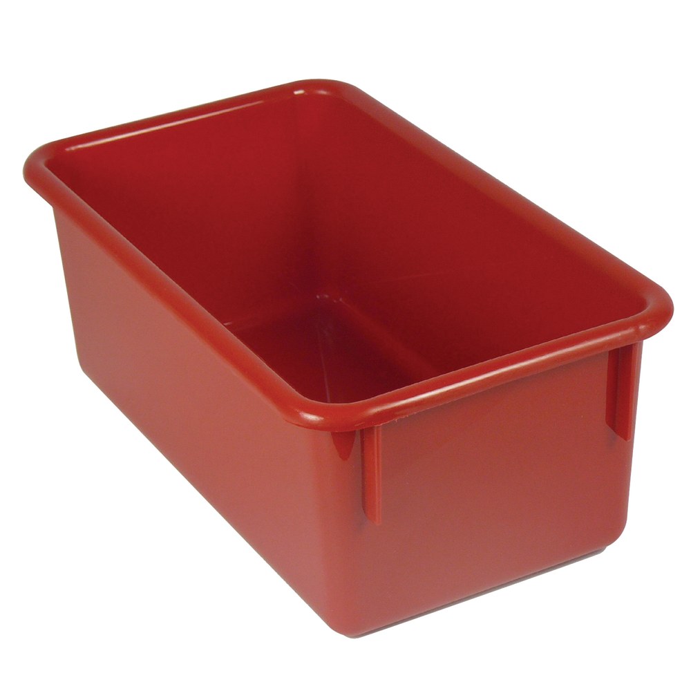 Romanoff Stowaway Trays, 5-1/4inH x 7-3/4inW x 13-1/4inD, Red, Pack Of 3 Trays