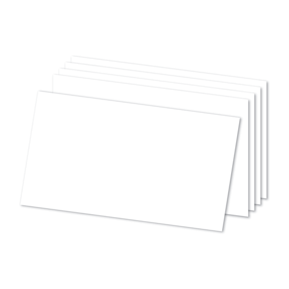 Office Depot Brand Index Cards, Blank, 5in x 8in, White, Pack Of 300