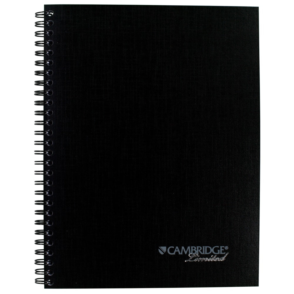 Cambridge Limited QuickNotes Action Planner Legal Pad, 7 1/2in x 9 1/2in, 30% Recycled, Black, 80 Sheets