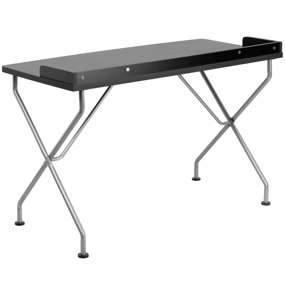 Flash Furniture 48inW Computer Desk With Raised Border, Black