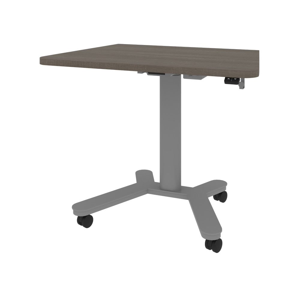 Bestar Universel Electric 36inW Small Standing Desk, Bark Gray