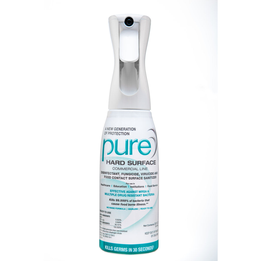 Pure Hard Surface Disinfectant, 20 Oz, White