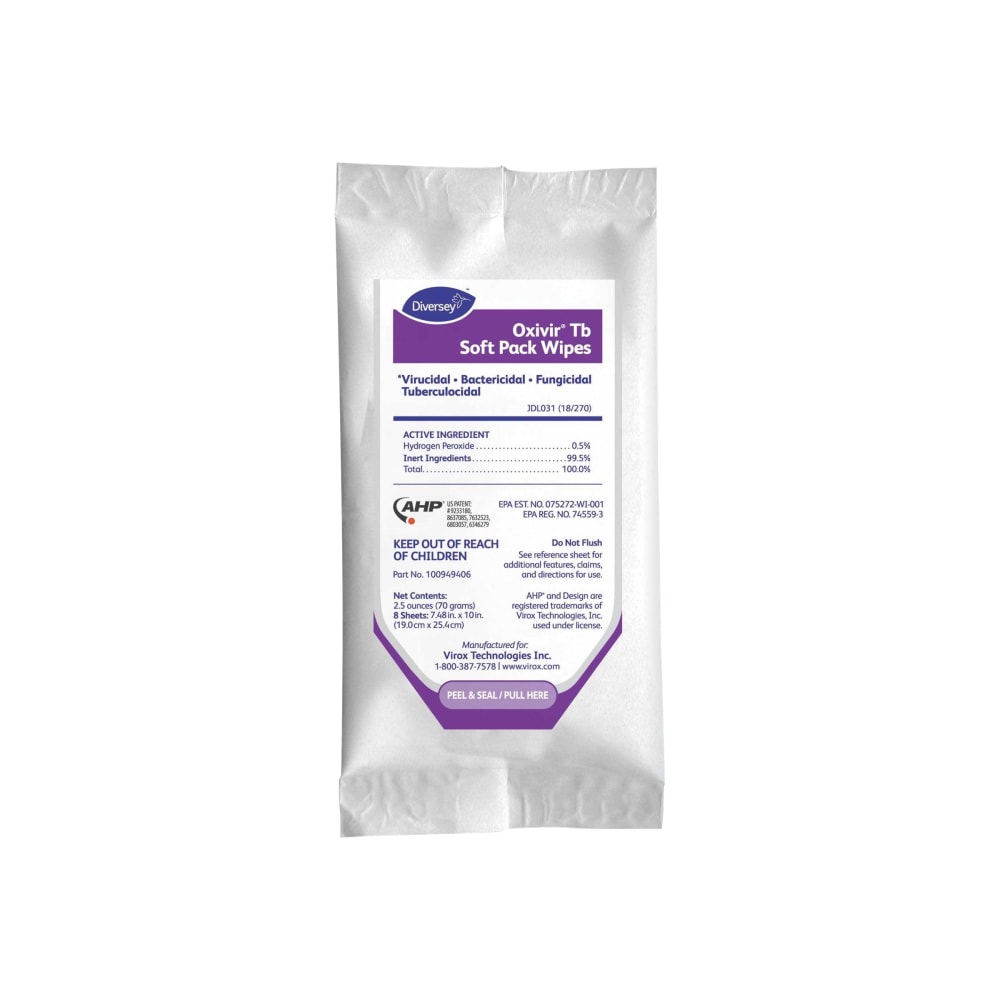 Oxivir Tb - Disinfectant wipes - 8 sheets - pack of 120