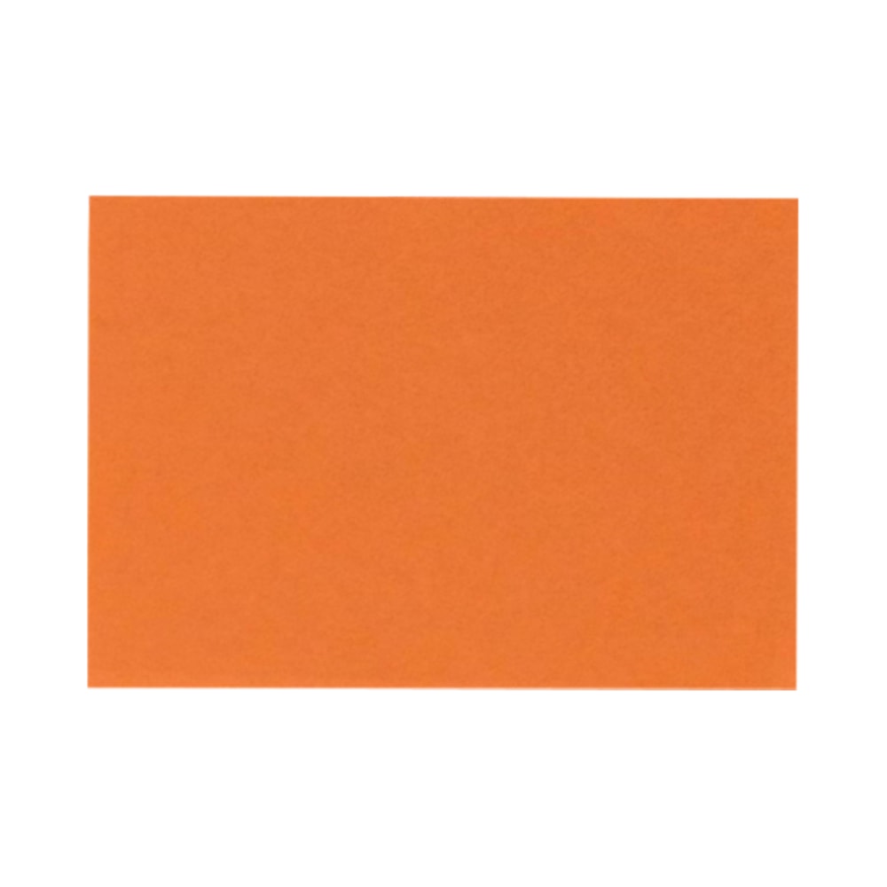 LUX Mini Flat Cards, #17, 2 9/16in x 3 9/16in, Mandarin Orange, Pack Of 50