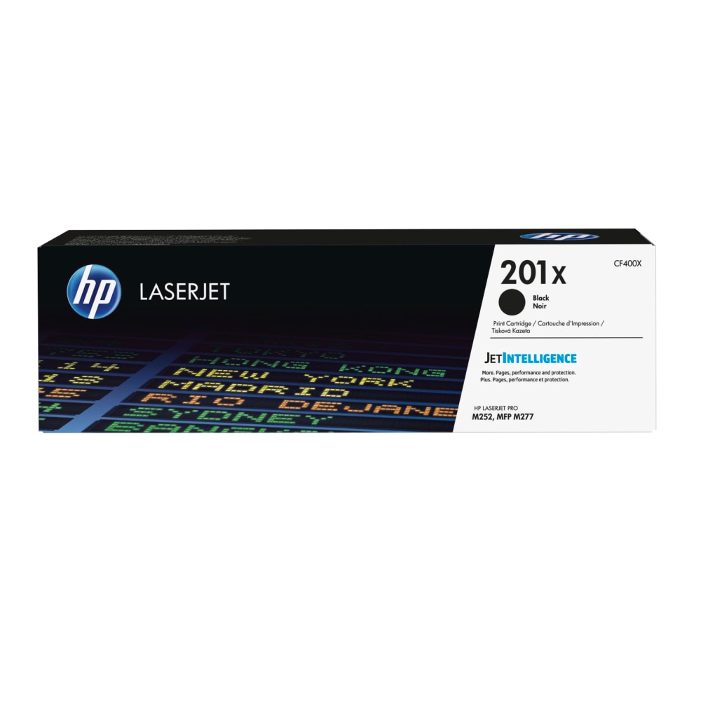 HP 201X Black High Yield Toner Cartridge, CF400X