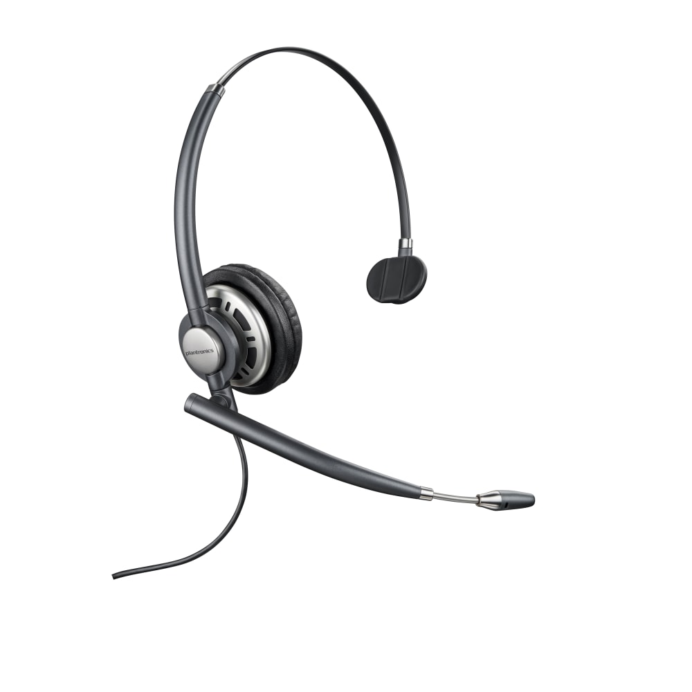 Plantronics EncorePro HW710 Monaural Over-The-Head Customer Service Headset, Gray, 78712-101