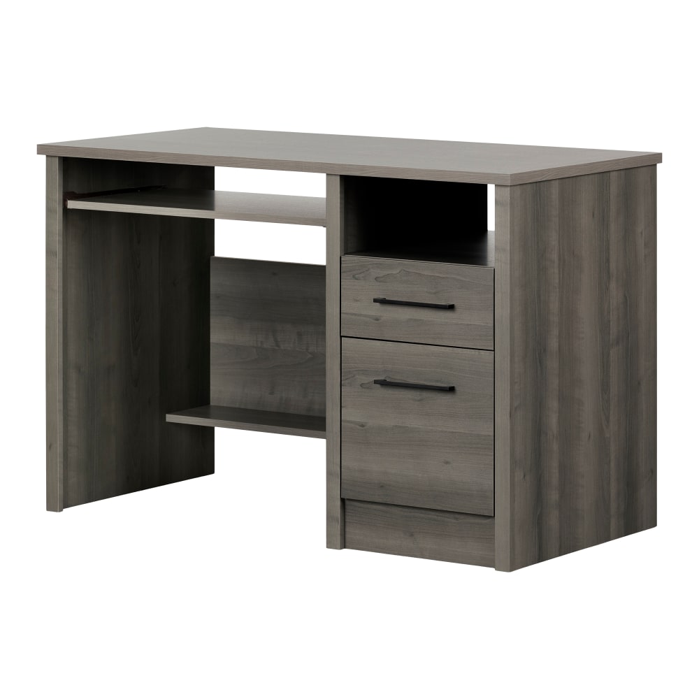 South Shore Gravity 46inW Computer Desk, Gray Maple