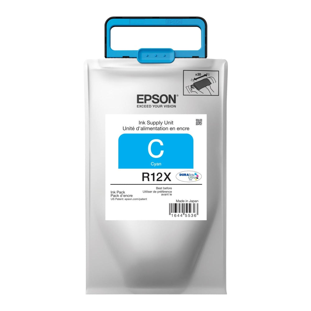 Epson R12X DuraBrite Cyan Ultra-High-Yield Ink Cartridge, TR12X220