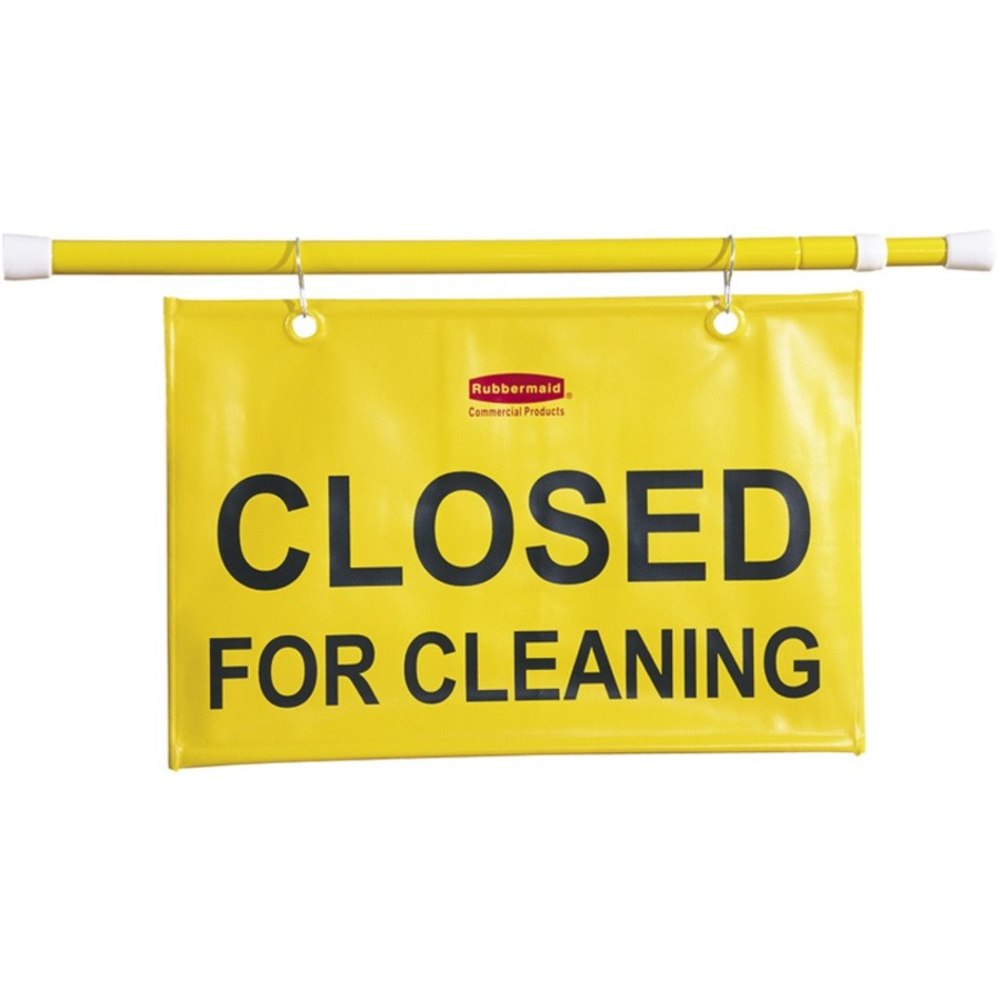 Rubbermaid "Closed For Cleaning" Hanging Safety Sign