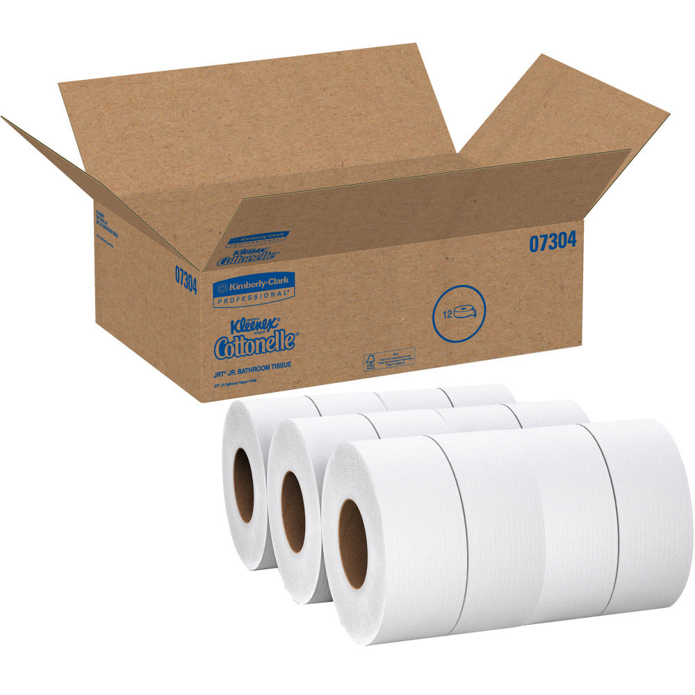 Scott Essential Extra Soft JRT Bathroom Tissue - 3.55in x 750 ft - White - 12 / Carton