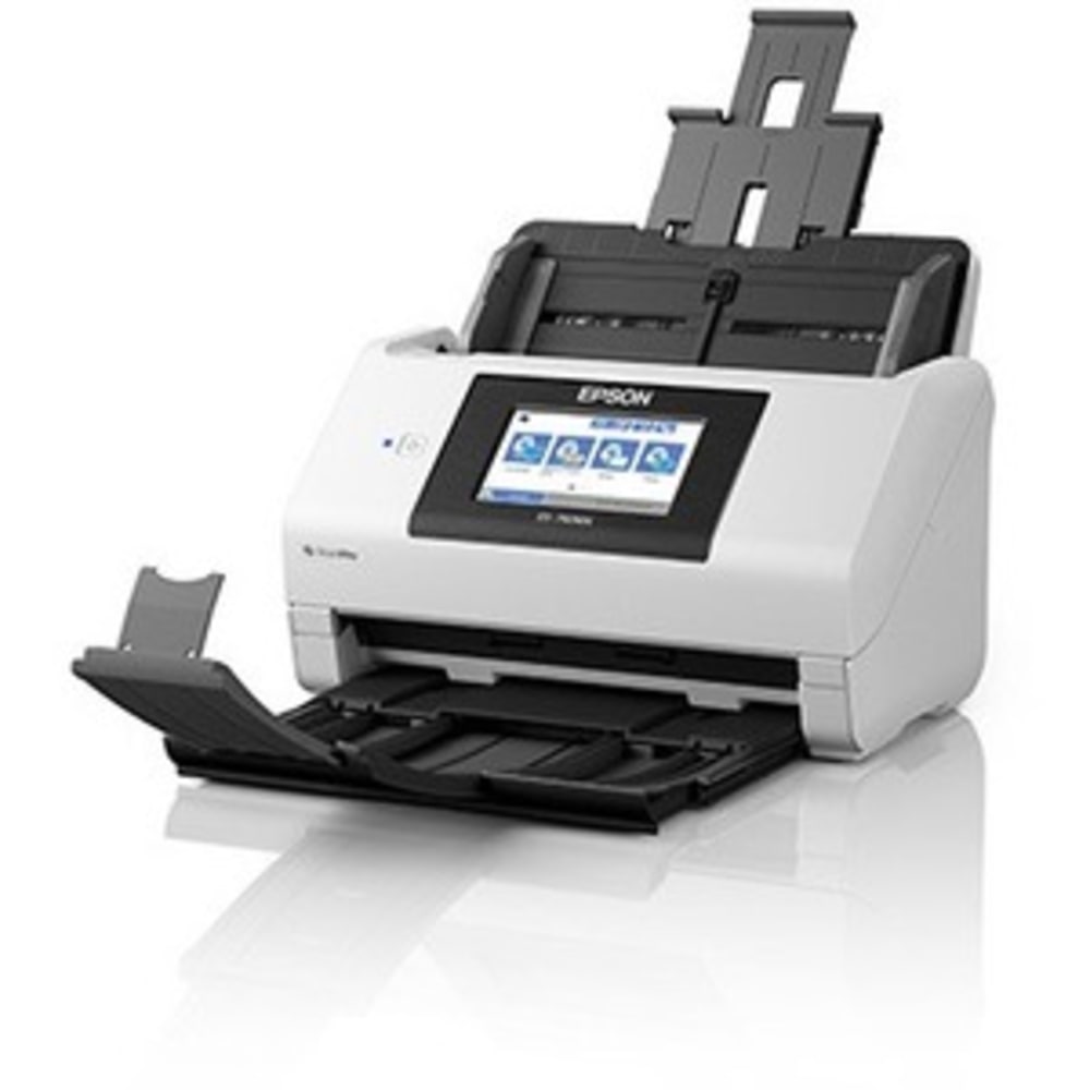 Epson DS-790WN Cordless Large Format ADF Scanner - 600 dpi Optical - 32-bit Color - 24-bit Grayscale - 45 ppm (Mono) - 45 ppm (Color) - PC Free Scanning - Duplex Scanning - USB