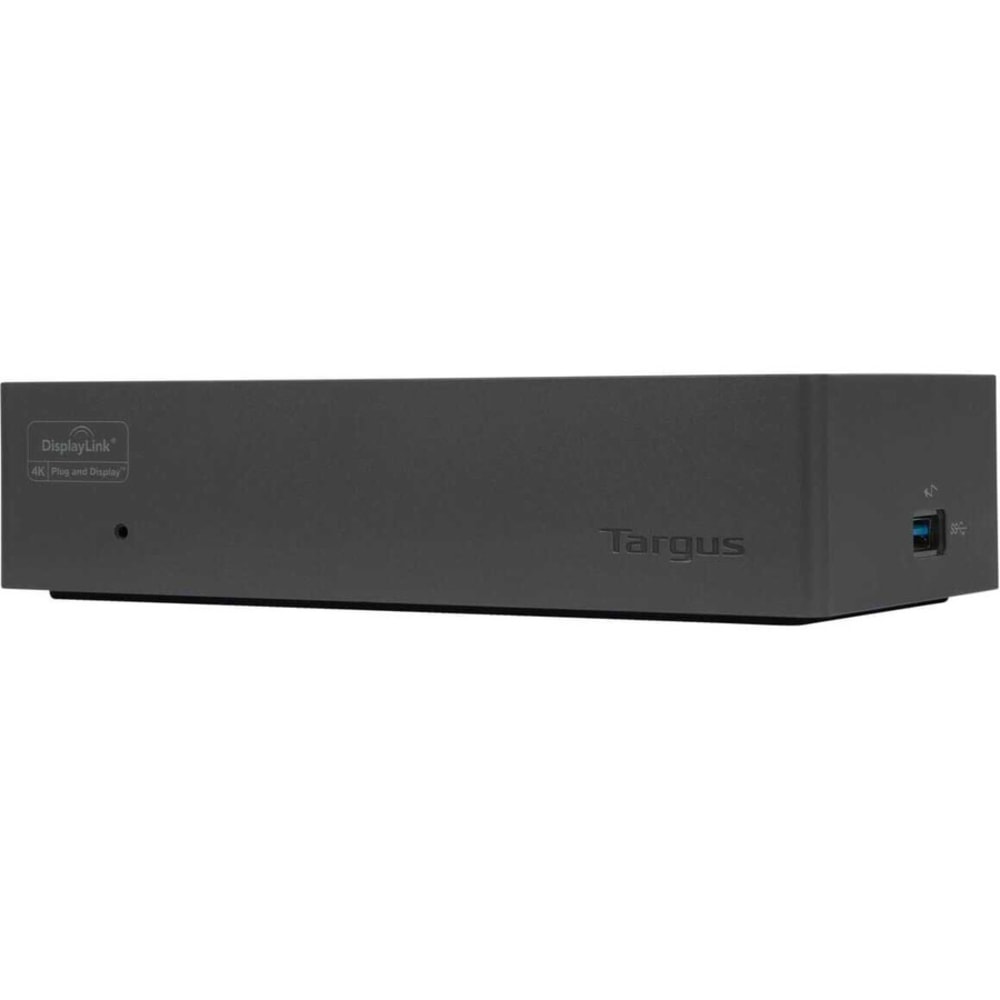 Targus DV4K Docking Station With 100W Power, 1.6inH x 3.3inW x 6.8inD, Black, DOCK190USZ