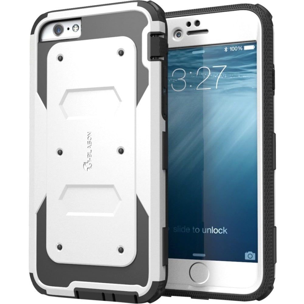 i-Blason iPhone 6S & 6 Armorbox Dual Layer Full Body Protective Case - For Apple iPhone 6, iPhone 6s Smartphone - White - Shock Absorbing, Impact Absorbing, Stress Resistant, Drop Resistant - Polycarbonate, Thermoplastic Polyurethane (TPU)