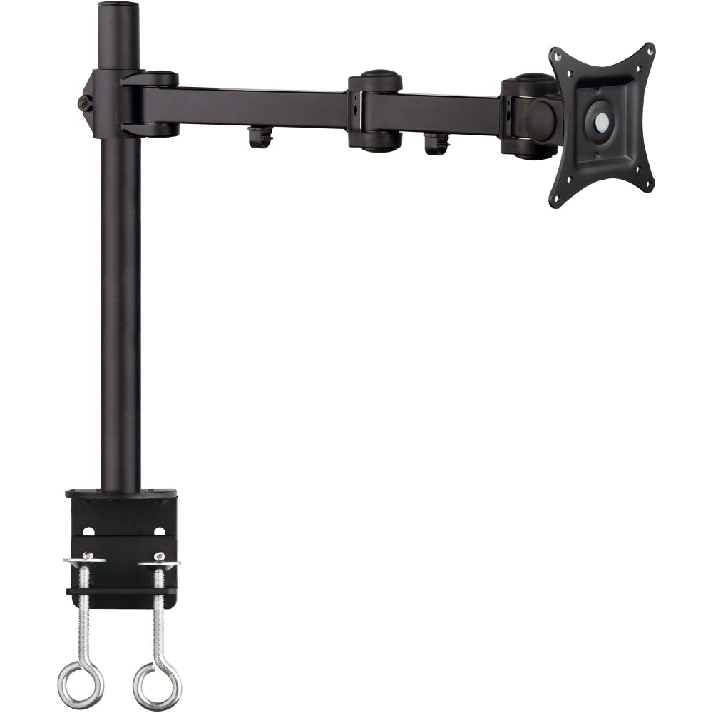 SIIG Articulating Monitor Desk Mount - 13in to 27in - Height Adjustable - 1 Display(s) Supported - 13in to 27in Screen Support - 22 lb Load Capacity - 75 x 75, 100 x 100 - VESA Mount Compatible