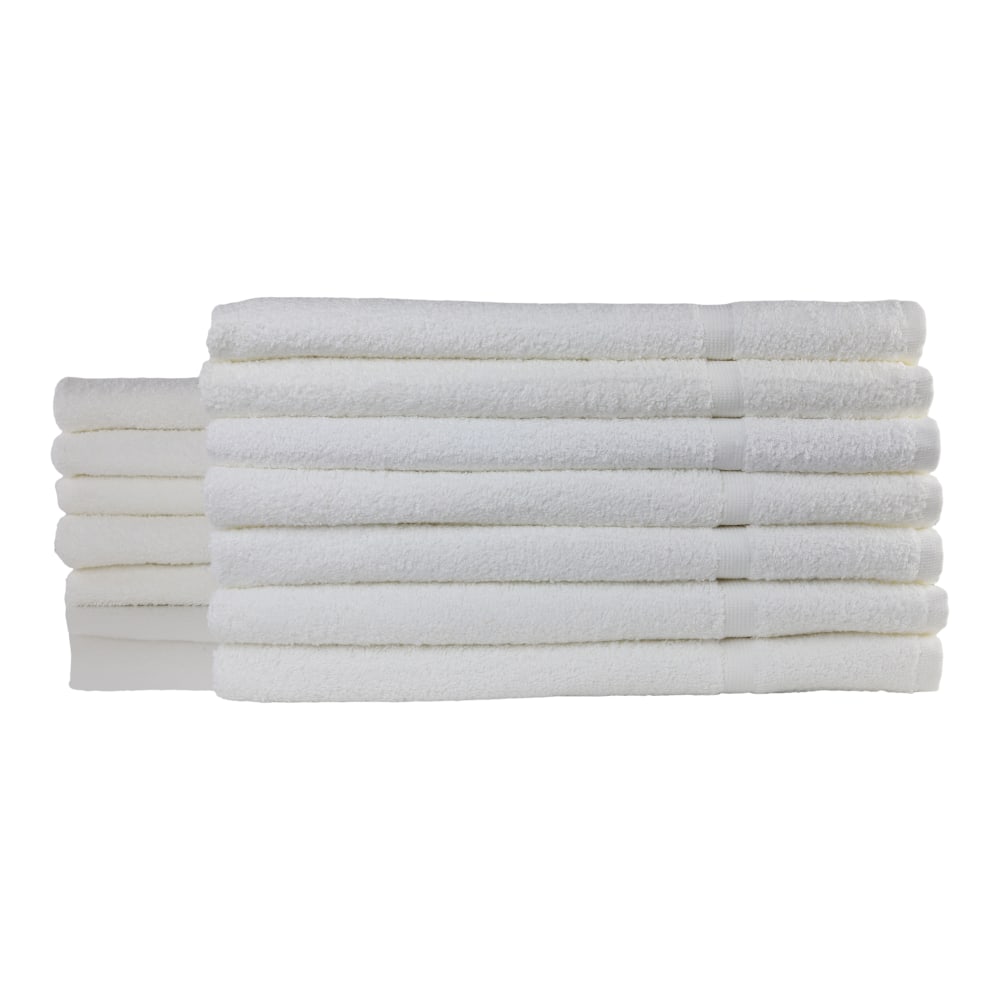 1888 Mills Durability Bath Mats, 20in x 30in, White, Pack Of 60 Mats