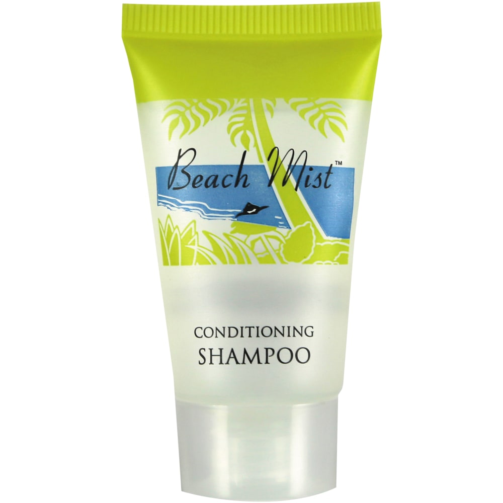 Beach Mist Shampoo, Fresh Scent, 0.65 Oz, Carton of 288 Tubes