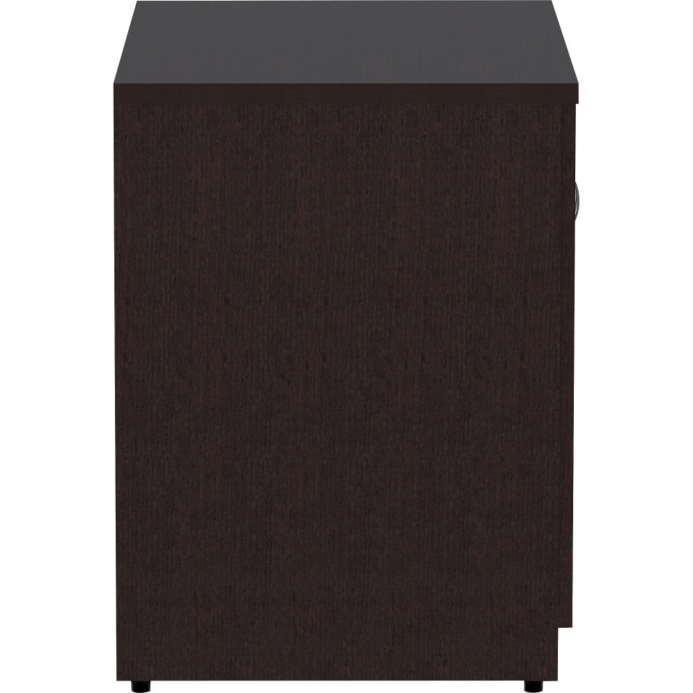 Lorell Essentials 36inW 2-Door Storage Cabinet, Espresso