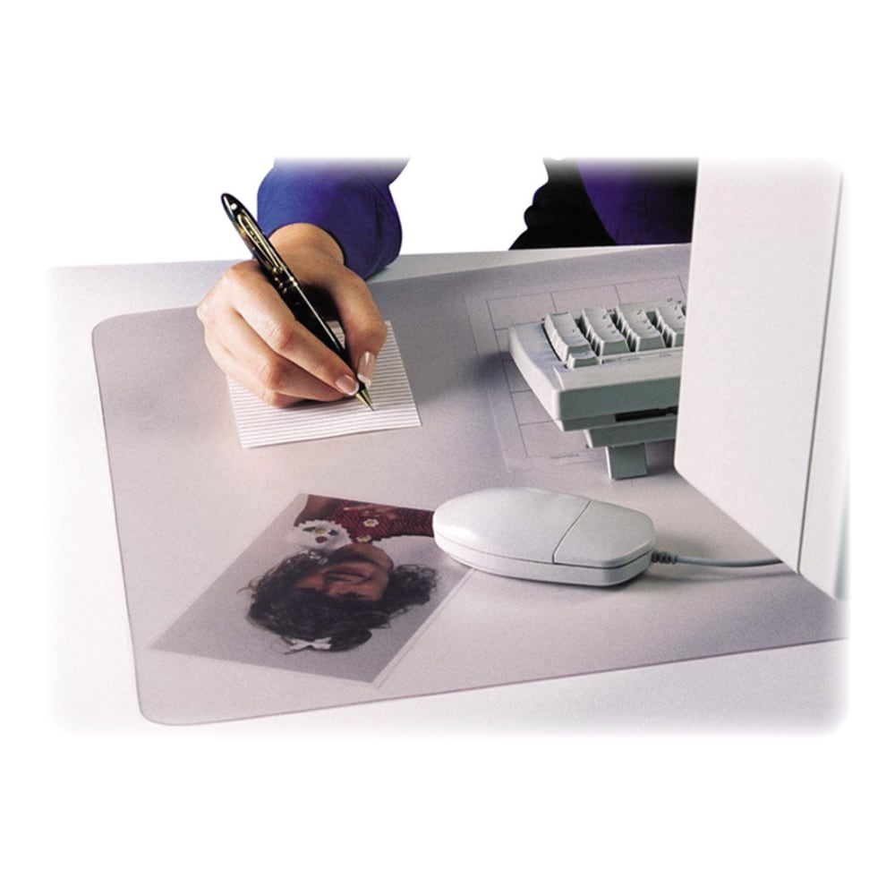 Artistic KrystalView Desk Pad With Antimicrobial Protection, 38in x 24in, Clear