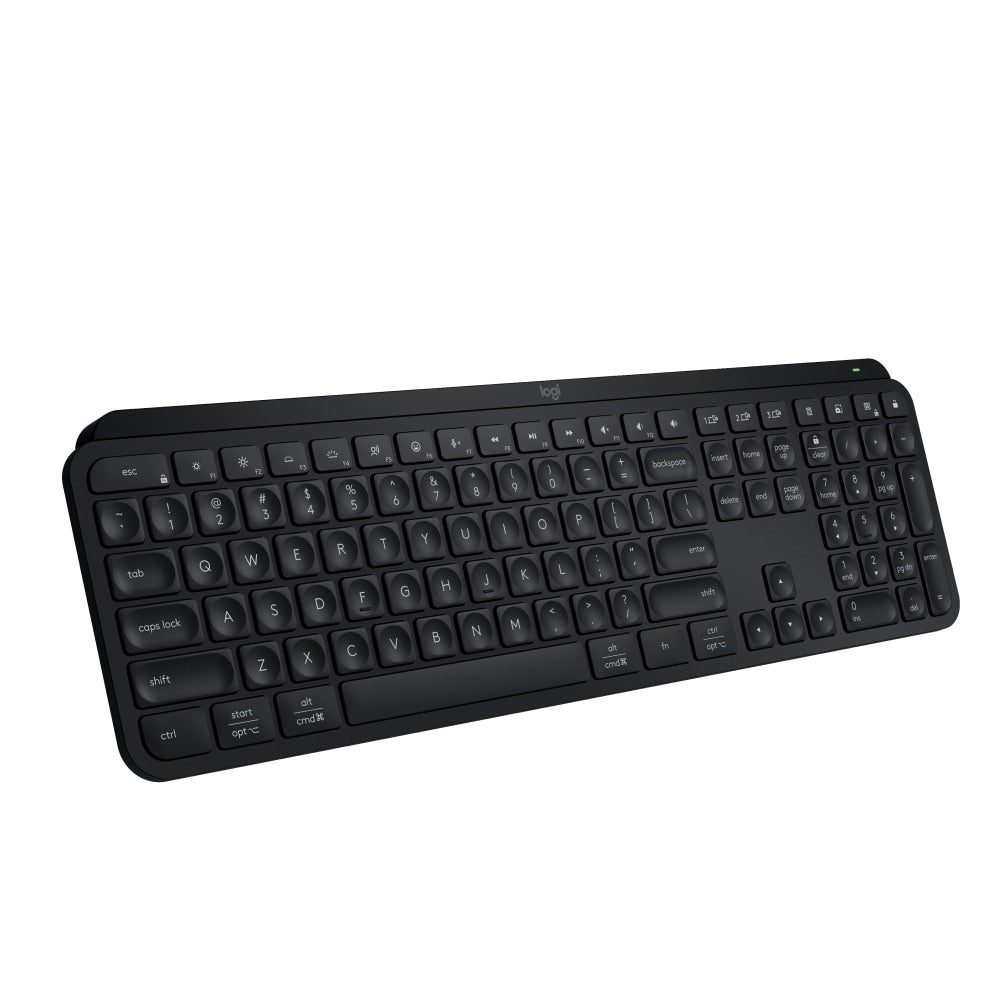 Logitech MX Keys S Wireless Keyboard, Full Size, Black, 920-011406