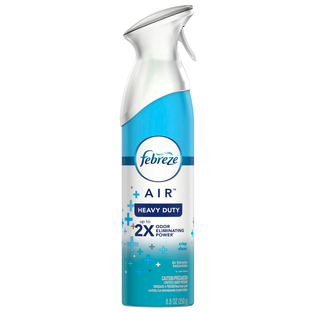 Febreze AIR Heavy-Duty Air Freshener Spray, Crisp Clean Scent, 8.8 Oz