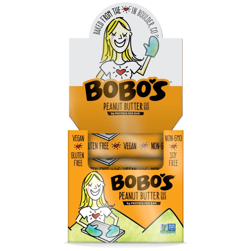 BoBos Oat Bars Peanut Butter, 3.5 Oz, Box of 48 Bars