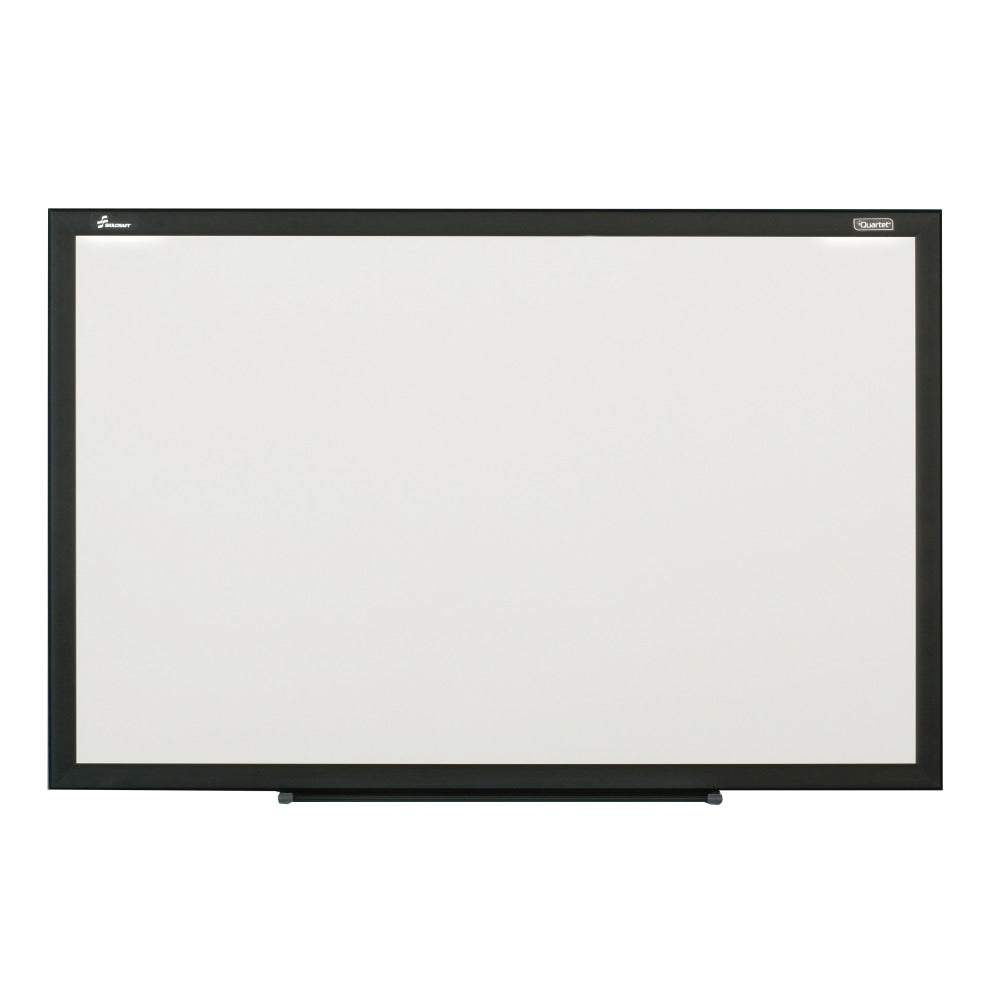 SKILCRAFT Magnetic Dry-Erase Whiteboard, 36in x 48in, Aluminum Frame With Black Finish (AbilityOne 7110 01 651 1291)