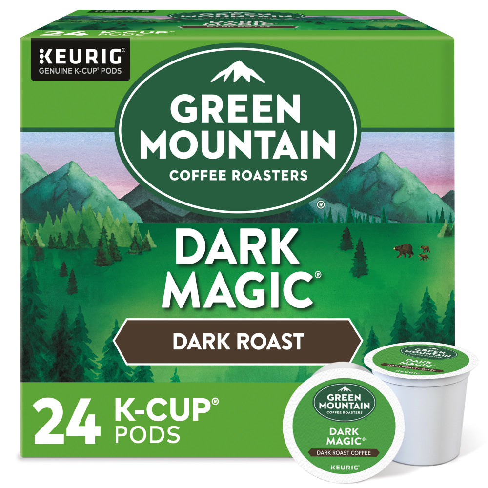 Green Mountain Coffee Single-Serve Coffee K-Cup Pods, Dark Magic Extra-Bold, Carton Of 24